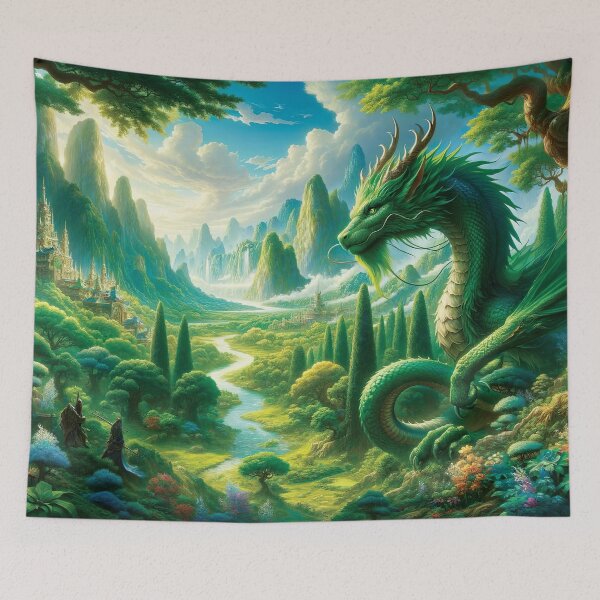 Item preview, Green Dragon of the Southern Kingdom designed and sold by FriskyLemur.