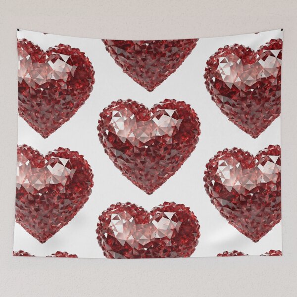 Item preview, Crystal royal red gemstone heart designed and sold by MyCraftForYOU.