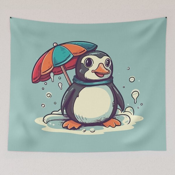 Item preview, Cute Penguin Chilling on the Beach designed and sold by Amir Faysal.