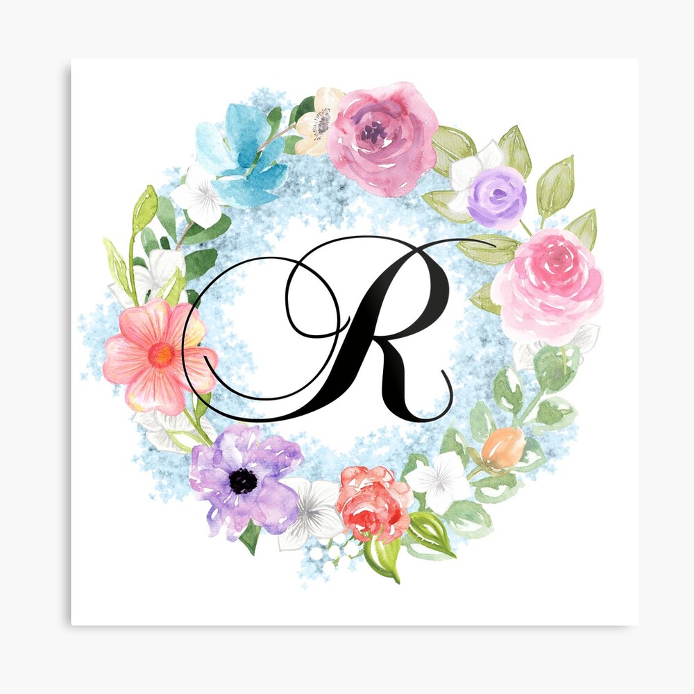 Letter R Monogram Initial Olive Green Pearl White Aesthetic Abstract  Pattern Painting On Canvas - Monogram R - Mug