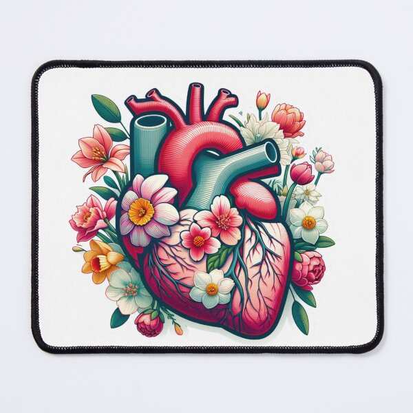 Item preview, Floral Anatomy Artistic Illustration The Heart- Die- Cut Sticker Volume 2 designed and sold by mymagicstoreus.
