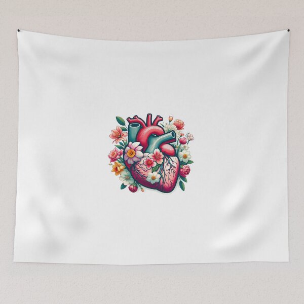 Item preview, Floral Anatomy Artistic Illustration The Heart- Die- Cut Sticker Volume 2 designed and sold by mymagicstoreus.