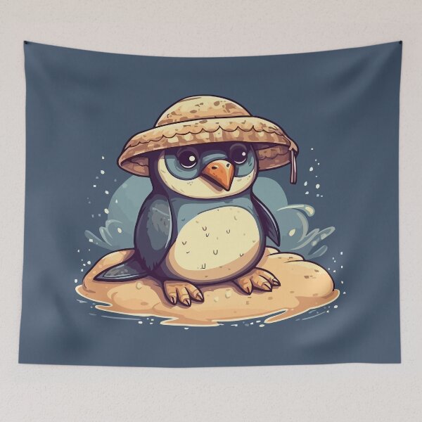 Item preview, Cute Penguin Chilling on the Beach designed and sold by Amir Faysal.