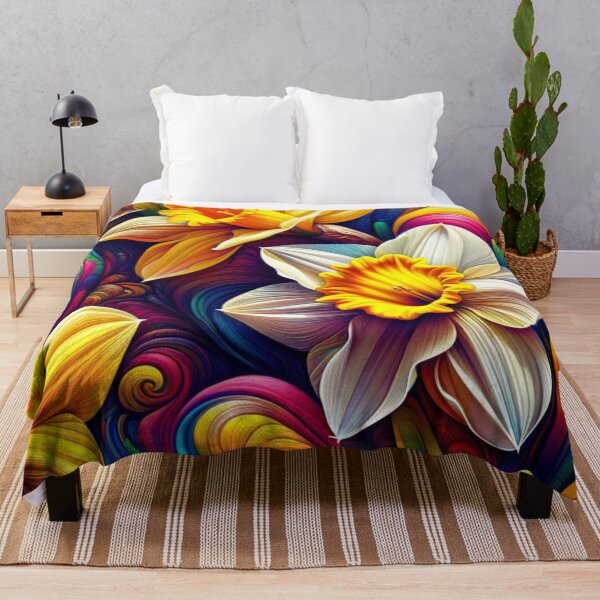Item preview, Whimsical Swirls A Daffodil Dreamscape designed and sold by NAFDesigns.