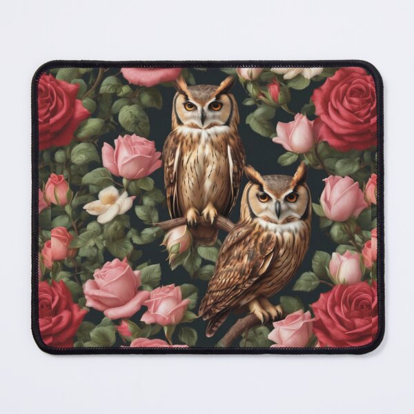 Item preview, Couple Owls Love Roses designed and sold by BotunPeony.