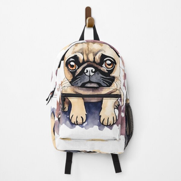 Item preview, pug in watercolors designed and sold by VanyAshop.