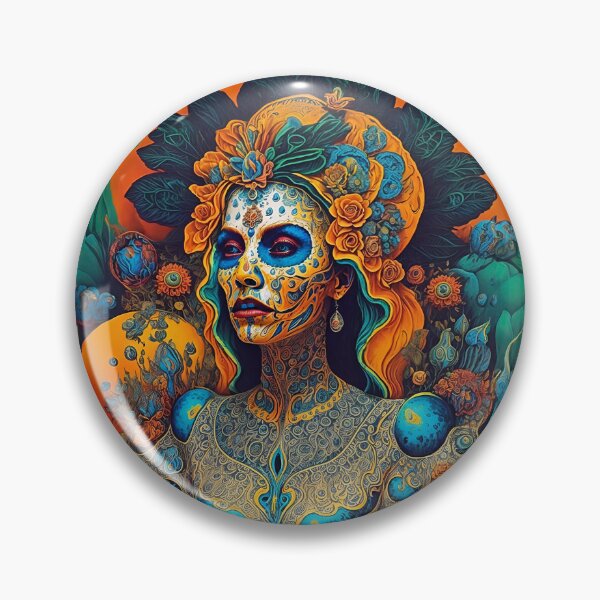 Item preview, Elegant gorgeous La Calavera Catrina, Lady of the afterlife, the Elegant Skull designed and sold by Fantasymachine.