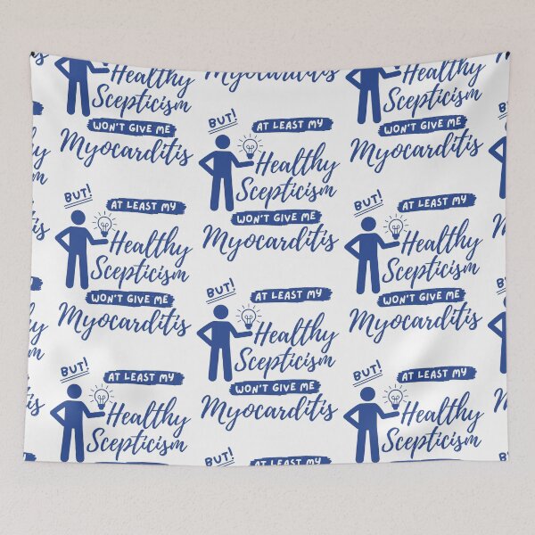 Item preview, At least my healthy scepticism won't give me myocarditis for men designed and sold by Lady-Frost.