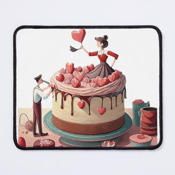 Item preview, Valentine's Day Cake Decorator designed and sold by omerfdln34.