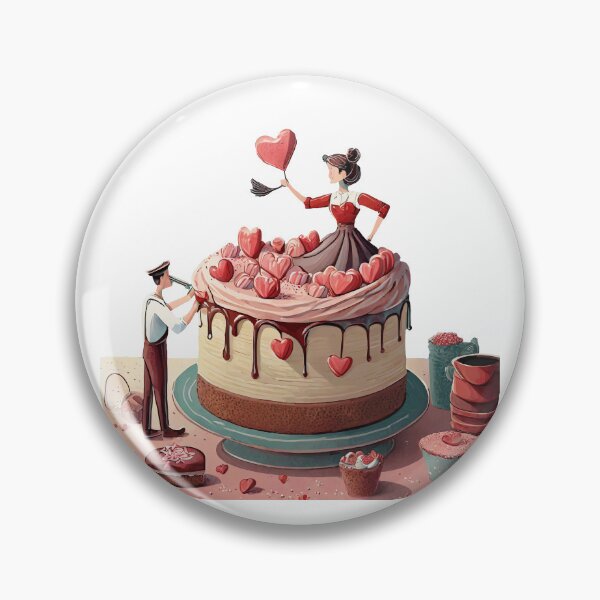 Item preview, Valentine's Day Cake Decorator designed and sold by omerfdln34.