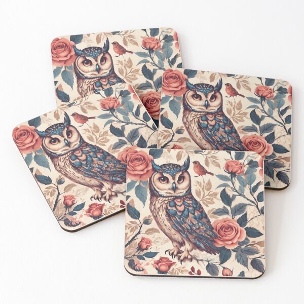 Item preview, Owl  Love Roses designed and sold by BotunPeony.