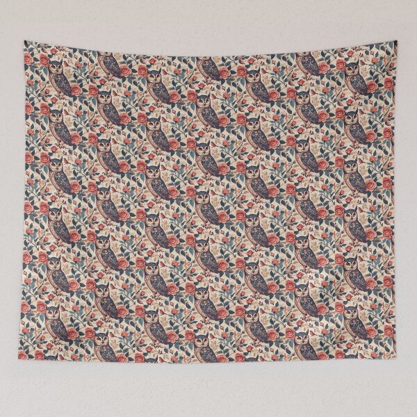 Item preview, Owl  Love Roses designed and sold by BotunPeony.