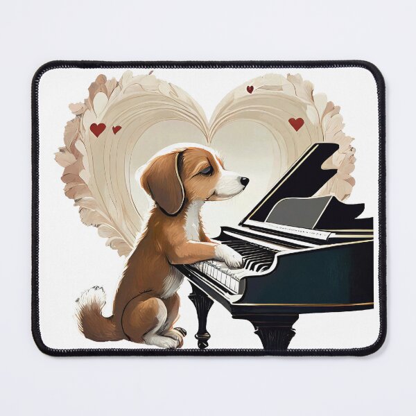 Item preview, Sweetheart Puppy Pianist designed and sold by omerfdln34.