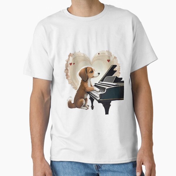 Item preview, Sweetheart Puppy Pianist designed and sold by omerfdln34.