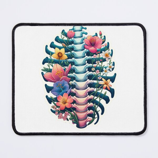 Item preview, Floral Anatomy Artistic Illustration The Spine- Die- Cut Sticker Volume 2 designed and sold by mymagicstoreus.