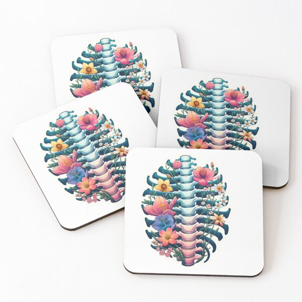 Item preview,   Floral Anatomy Artistic Illustration The Spine- Die- Cut Sticker Volume 2 designed and sold by mymagicstoreus.