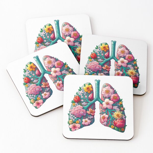 Item preview,  Floral Anatomy Artistic Illustration The Lungs- Die- Cut Sticker designed and sold by mymagicstoreus.