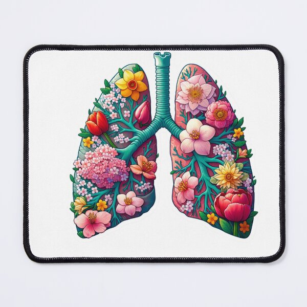 Item preview, Floral Anatomy Artistic Illustration The Lungs- Die- Cut Sticker designed and sold by mymagicstoreus.
