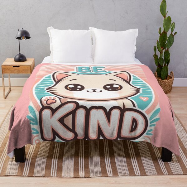 Item preview, Purr-fect Kindness - Cute Cat 'Be Kind' Design designed and sold by Shams-Studio.