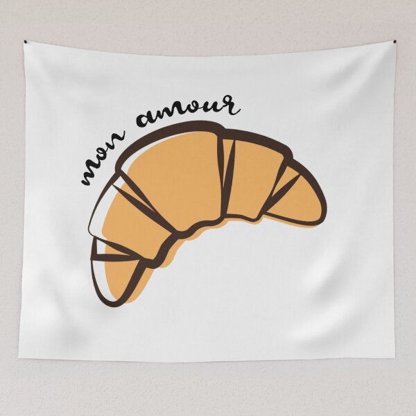 Item preview, Croissant Mon Amour (Croissant, My Love) designed and sold by Francophile.