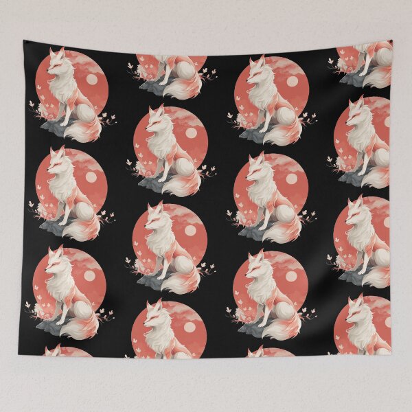 Item preview, Kitsune Japanese Kami Inari Nine-Tailed Fox Fox Spirit Yokai designed and sold by enjoytheshirt.
