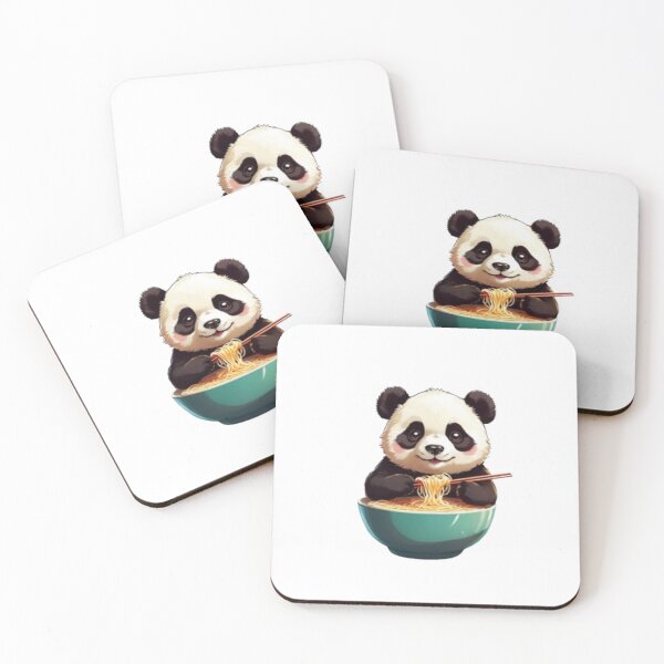 Item preview, Panda Eating Ramen Cute Kawaii Noodles  designed and sold by dimaxstore.