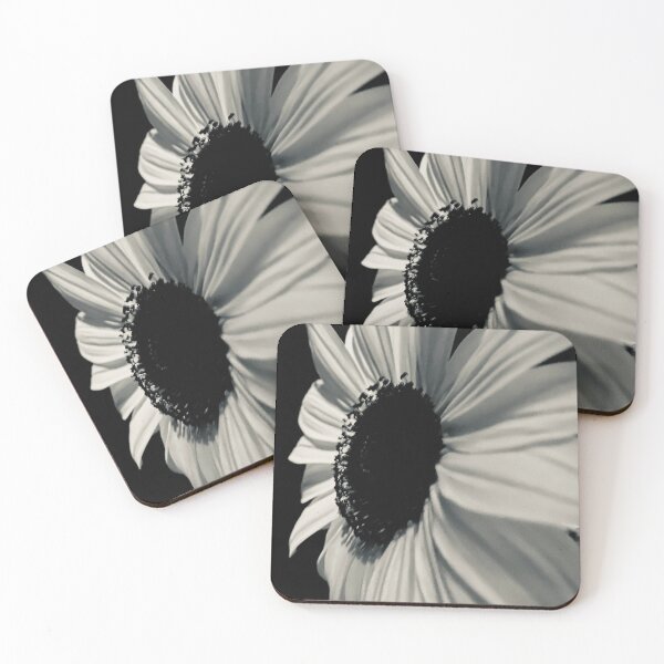 Item preview, Black and White Sunflower designed and sold by Lisza Anne McKee.