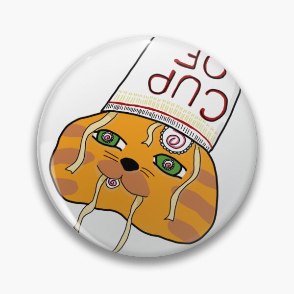 Item preview, Orange cat cup of nood designed and sold by PlutoSpawnNeeks.
