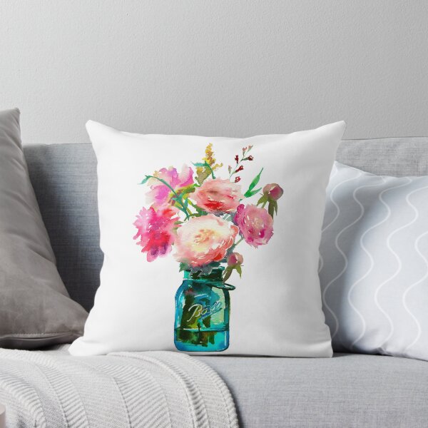 Item preview, Watercolor mason jar flowers designed and sold by SouthPrints.