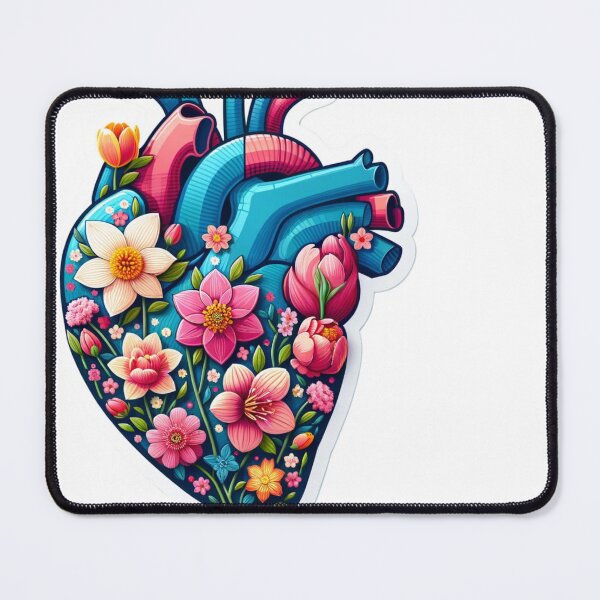 Item preview, Floral Anatomy Artistic Illustration The Heart- Die- Cut Sticker Volume 2 designed and sold by mymagicstoreus.