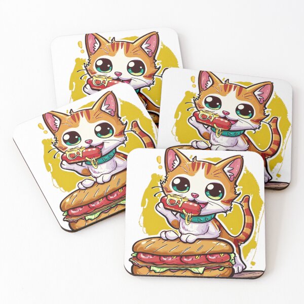 Item preview, Snack Time Shenanigans: Cat Meets Hotdog designed and sold by defencepalaces.