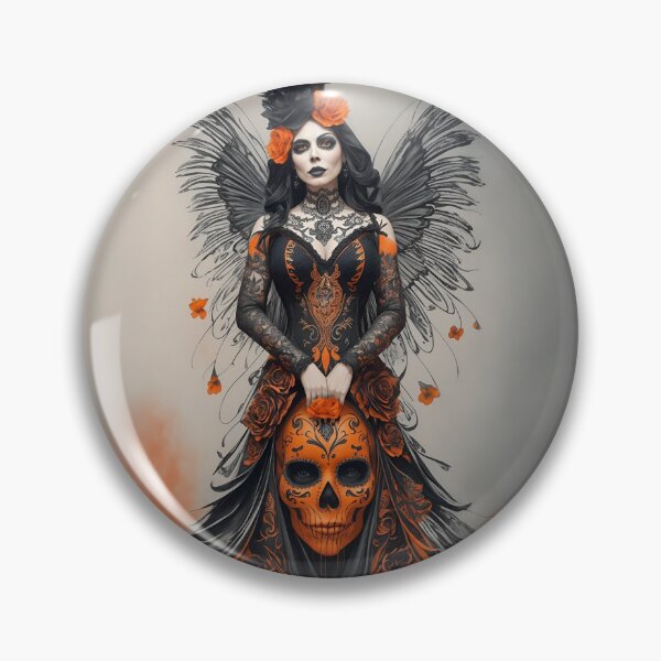 Item preview, Elegant gorgeous La Calavera Catrina, Lady of the afterlife, the Elegant Skull designed and sold by Fantasymachine.