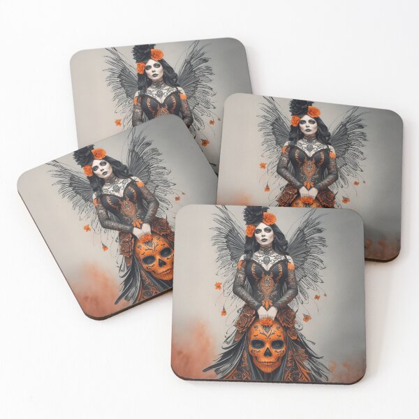 Item preview, Elegant gorgeous La Calavera Catrina, Lady of the afterlife, the Elegant Skull designed and sold by Fantasymachine.