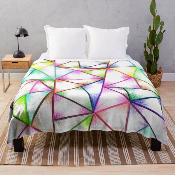 Item preview, Colorful geometric trendy spring summer abstract zentangle art designed and sold by BridgingThought.