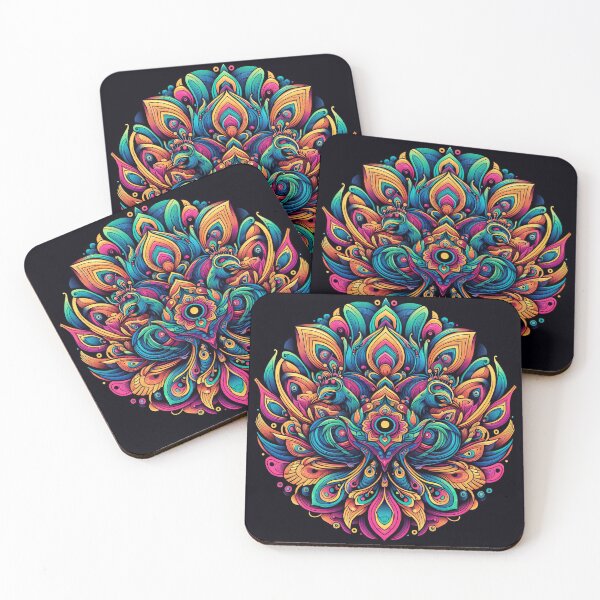 Item preview, psychedelic flower designed and sold by DavidLStore.