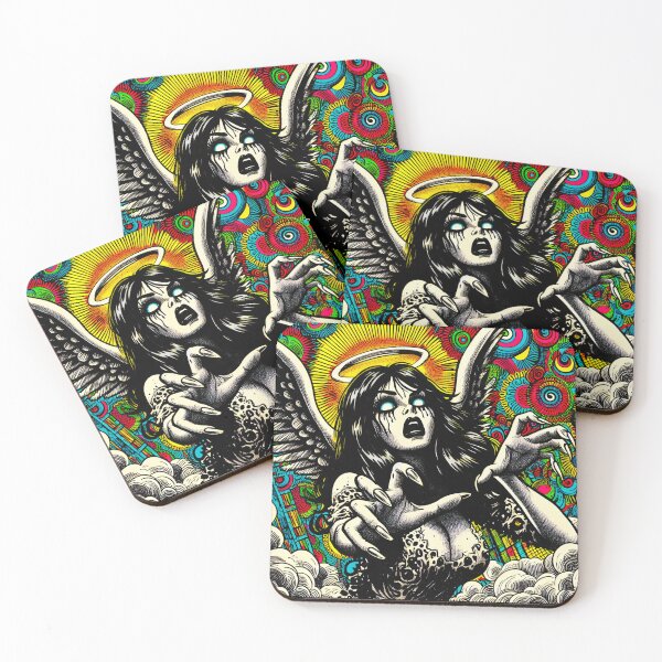 Item preview, Trippy Psychedelic Crying Angel designed and sold by AIPixelMaster.