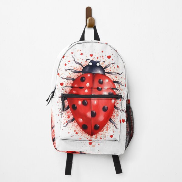 Item preview, Ladybug surrounded by hearts hand drawing designed and sold by dcrc.