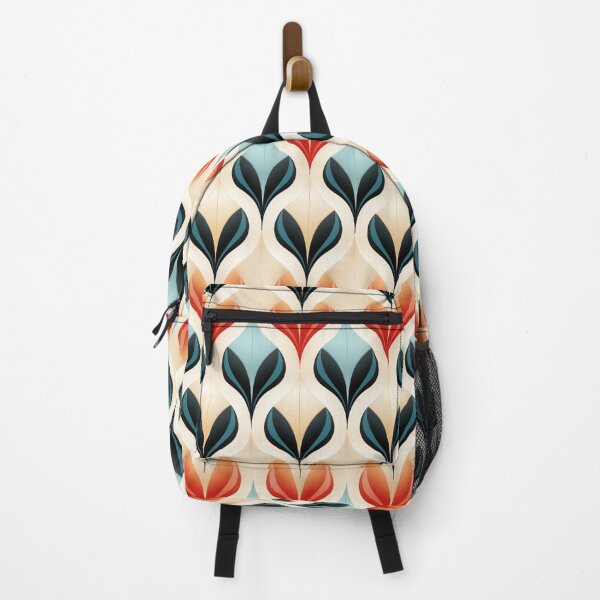 Item preview, Mid-Century Modern Abstract Elegant Pattern in Navy, Teal and Coral #3 designed and sold by EtherealEchoes.