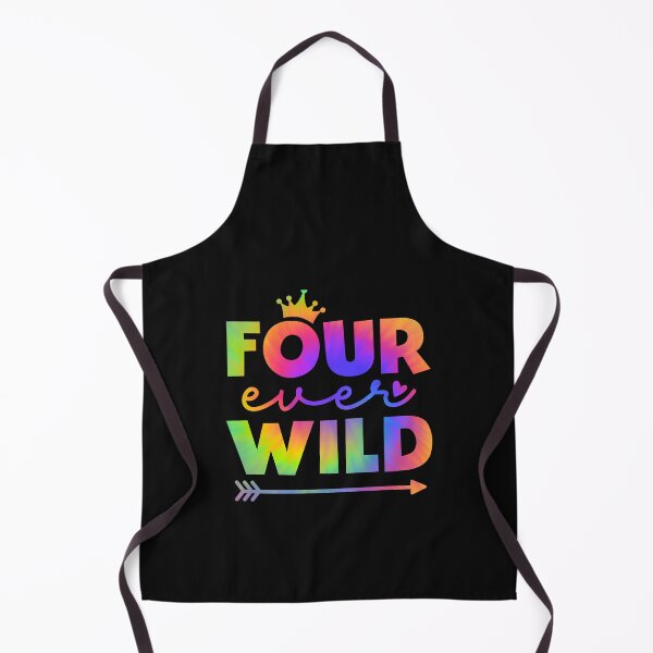 Item preview, Girl 4th Birthday Tie Dye Four Ever Wild 4 Years Old designed and sold by clothesy7.