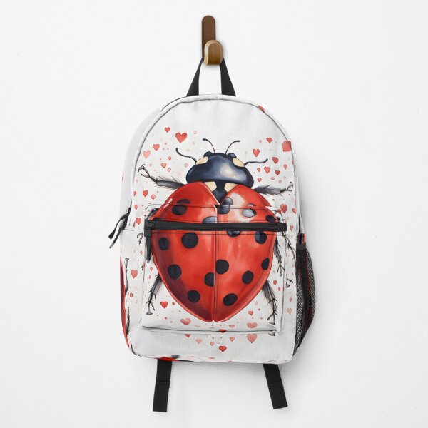 Item preview, Ladybug surrounded by hearts hand drawing designed and sold by dcrc.