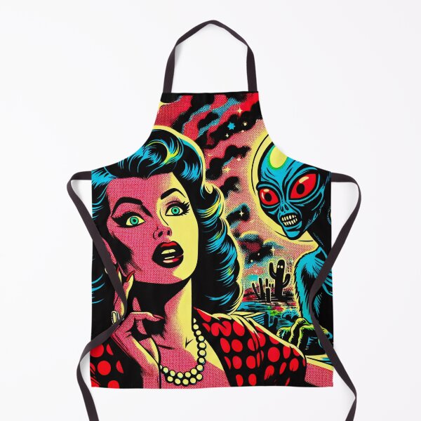 Item preview, Trippy Psychedelic Retro Alien Encounter designed and sold by AIPixelMaster.