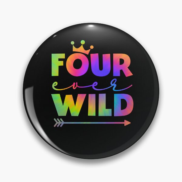 Artikelvorschau, Junge 4. Geburtstag Tie Dye Four Ever Wild 4 Jahre alt entworfen und verkauft von clothesy7.
