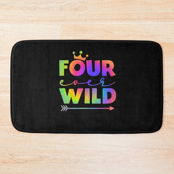 Item preview, Boy 4th Birthday Tie Dye Four Ever Wild 4 Years Old designed and sold by clothesy7.