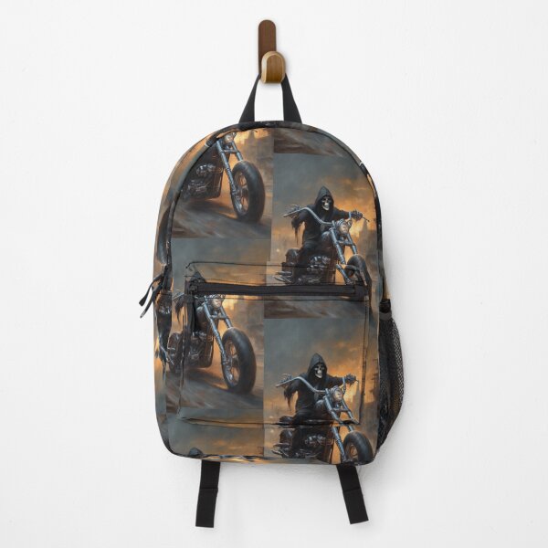 Item preview, Grim Reaper Rides Chopper Thru Town designed and sold by TheDarkWardrobe.
