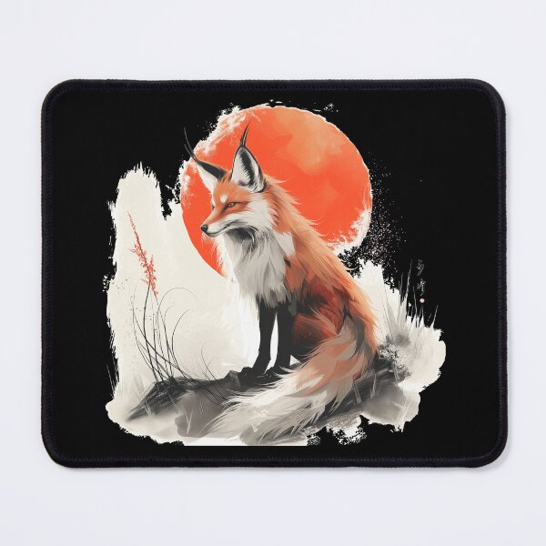 Aperçu de l'œuvre Kitsune japonais Kami Inari Renard à neuf queues Fox Spirit Yokai créée et vendue par enjoytheshirt.