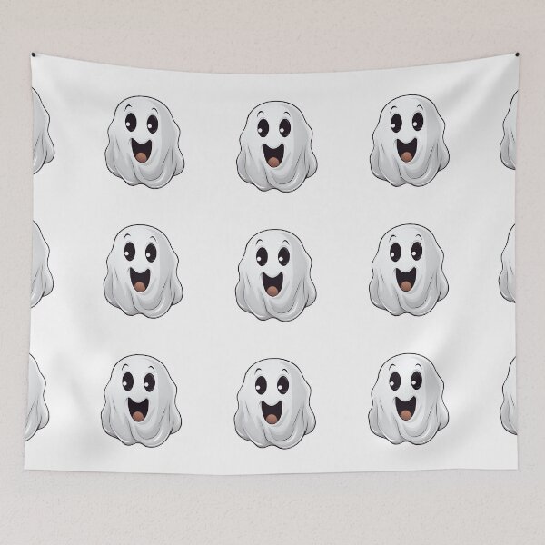 Item preview, Halloween White Ghost Ghost Cloak, Logo, Sticker, Wall arts, Art Prints and More designed and sold by Kevin Lou.