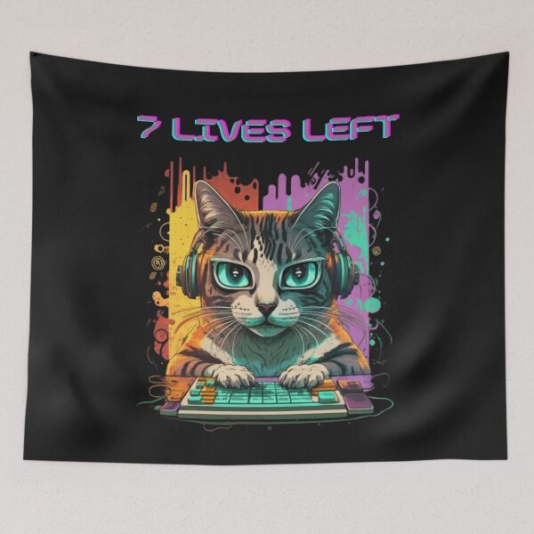 Item preview, 7 Lives left designed and sold by PeaceeandLovee.