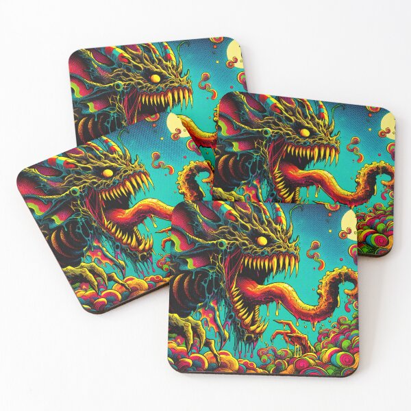 Item preview, Trippy Psychedelic Dragon With A Gnarly Tongue designed and sold by AIPixelMaster.