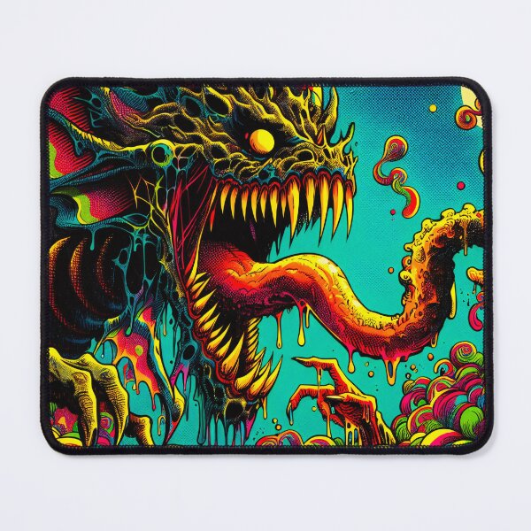 Item preview, Trippy Psychedelic Dragon With A Gnarly Tongue designed and sold by AIPixelMaster.