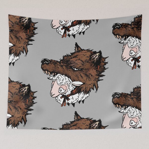 Item preview, Sheep in Wolf's Clothing - Reverse of the Classic Idiom designed and sold by kikoeart.